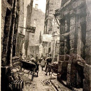 “Paris, Rue de Venise” Etching, Artist-Signed + Numbered
